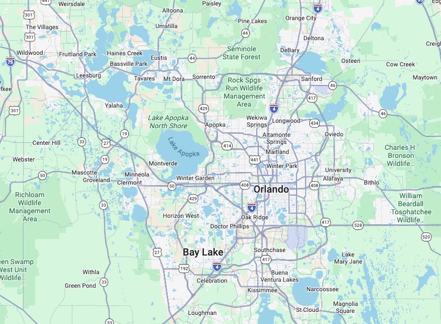 Orange County service area map